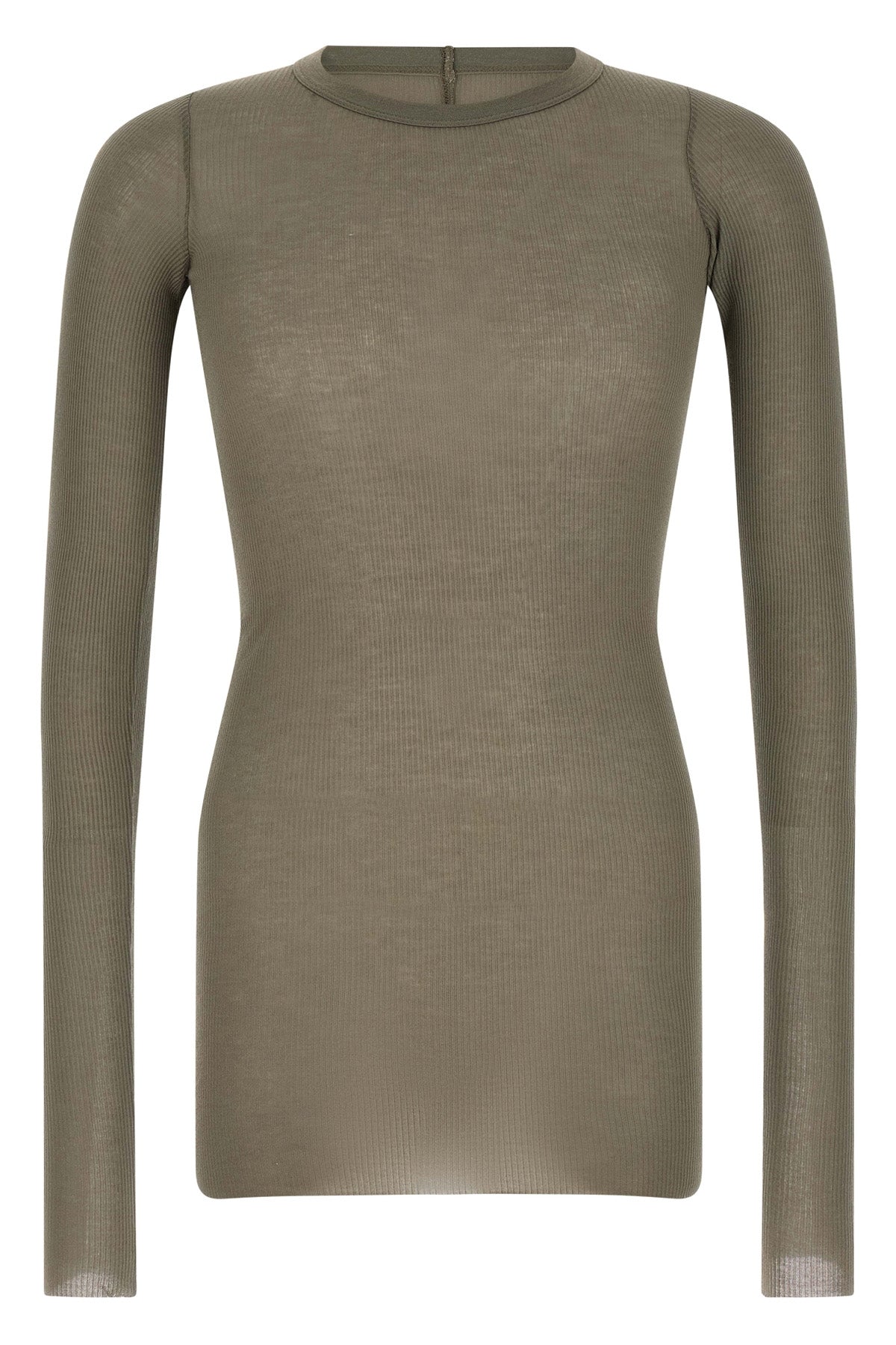 rib ls t ribbed viscose and stretch silk blend t-shirt
