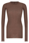 rib ls t ribbed viscose and stretch silk blend t-shirt