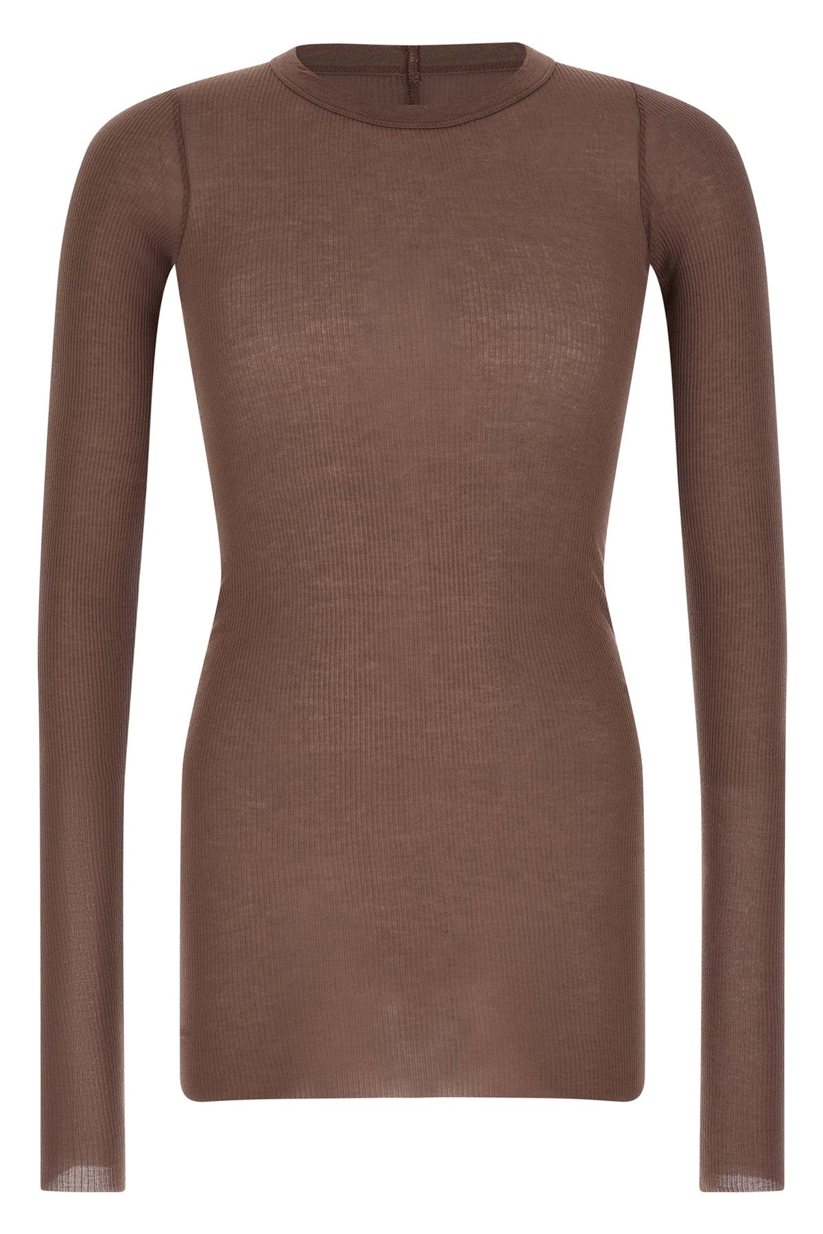 rib ls t ribbed viscose and stretch silk blend t-shirt
