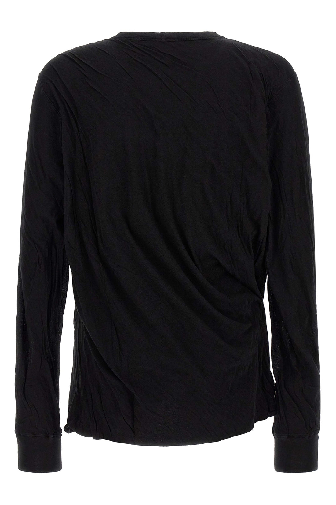 RICK OWENS OS jumbo double ls t twisted effect cotton t-shirt