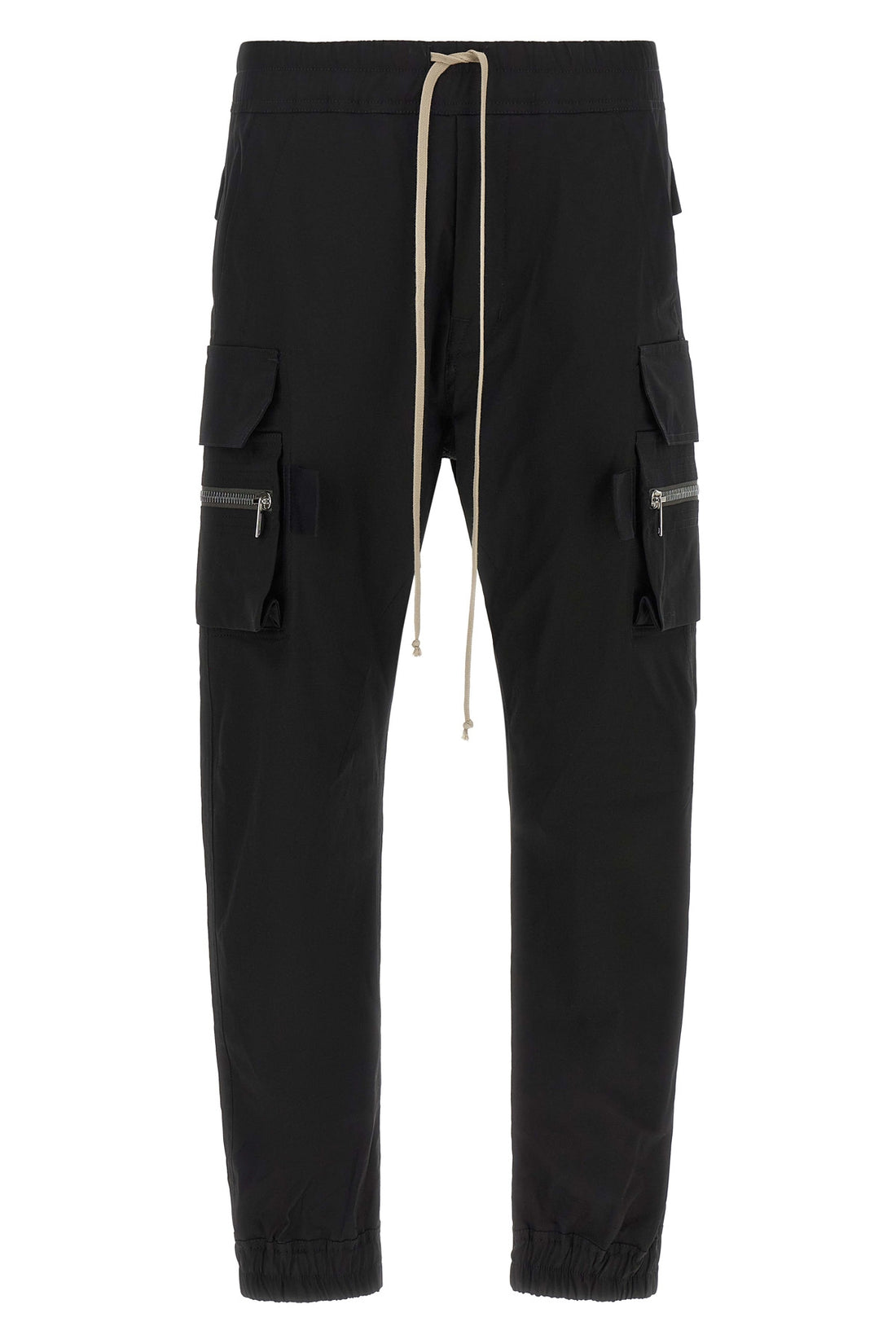 RICK OWENS 46 mastodon cargo trousers in medium-weight cotton poplin
