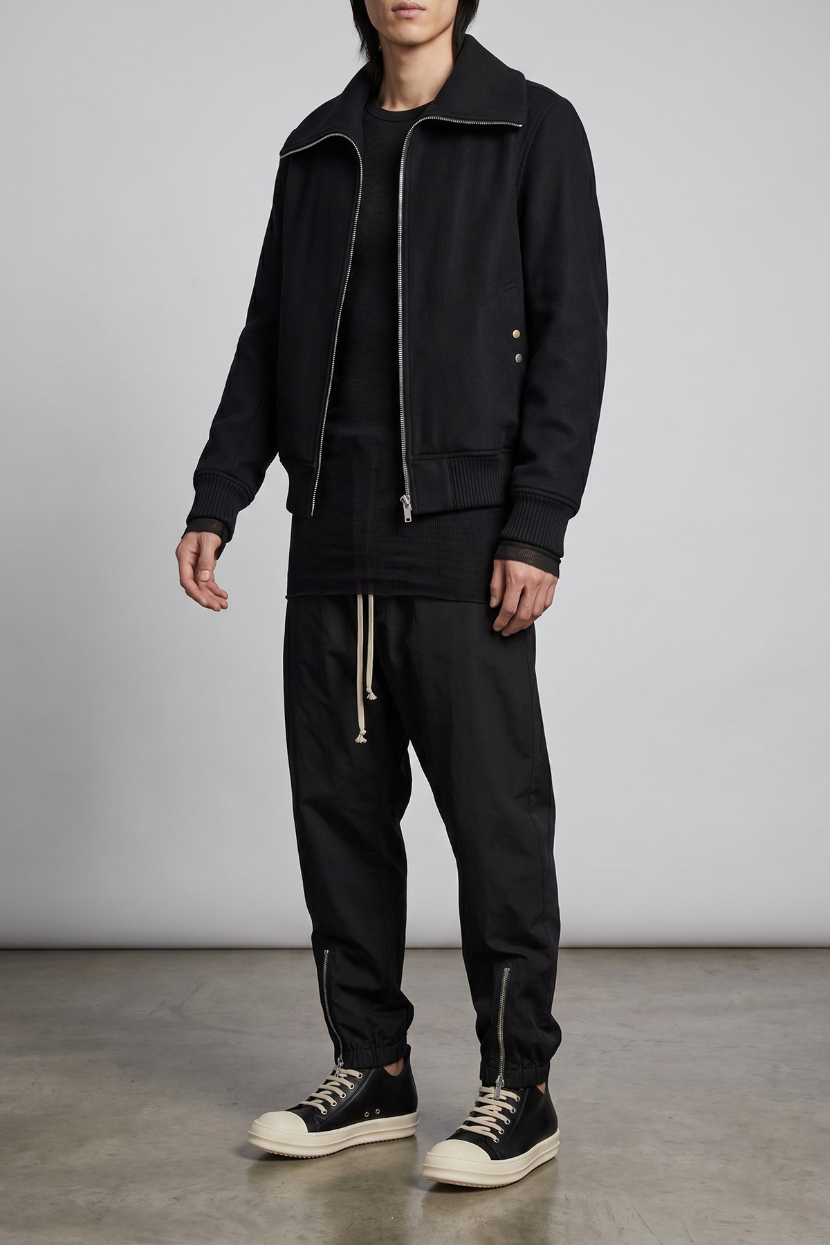 dracuflight heavy wool cloth bomber jacket