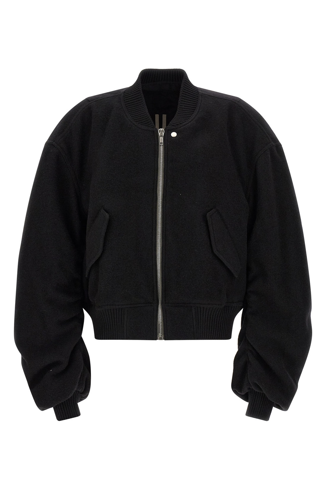 RICK OWENS 48 secchia flight wool cloth bomber jacket