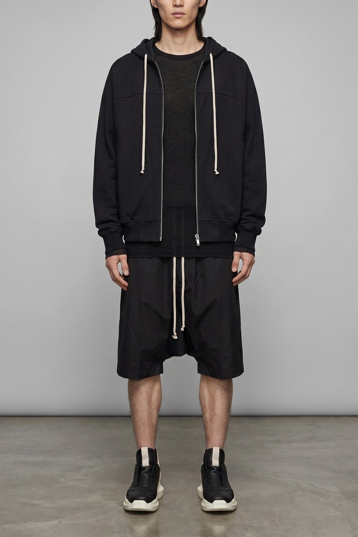 geth runner two-tone leather sneakers