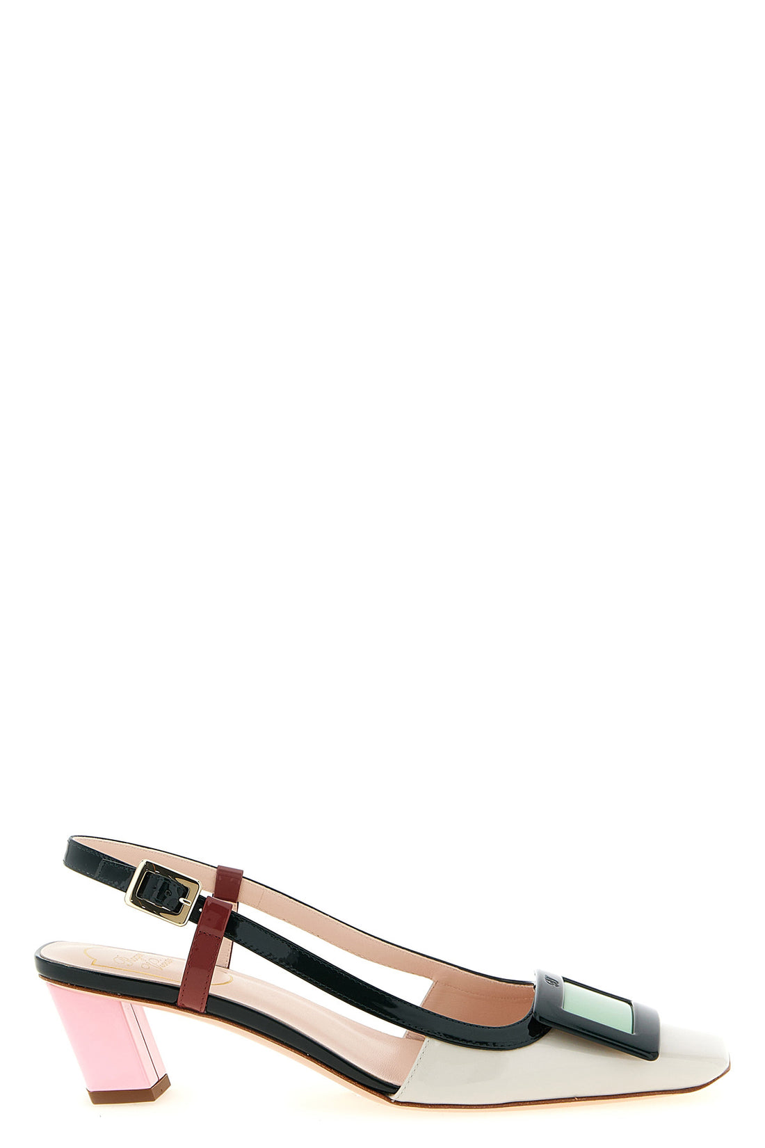 ROGER VIVIER 36 belle viver patent leather slingbacks