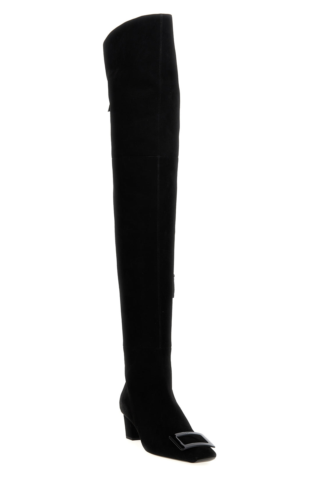 ROGER VIVIER 38.5 belle vivier suede cuissard boots