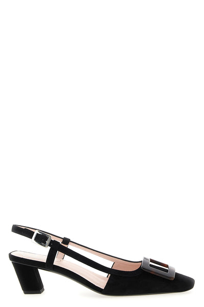 belle viver suede slingbacks