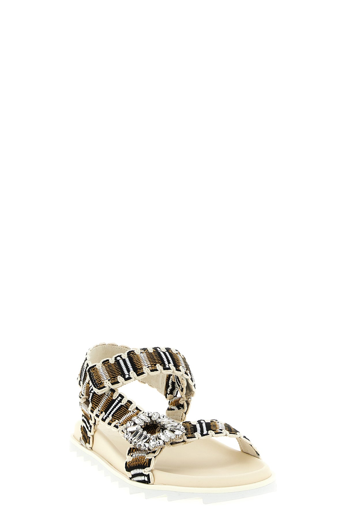 trek slidy viv woven fabric sandals