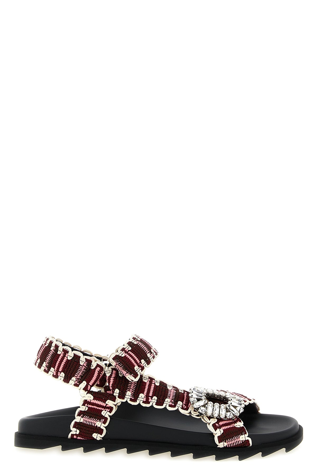 trek slidy viv woven fabric sandals