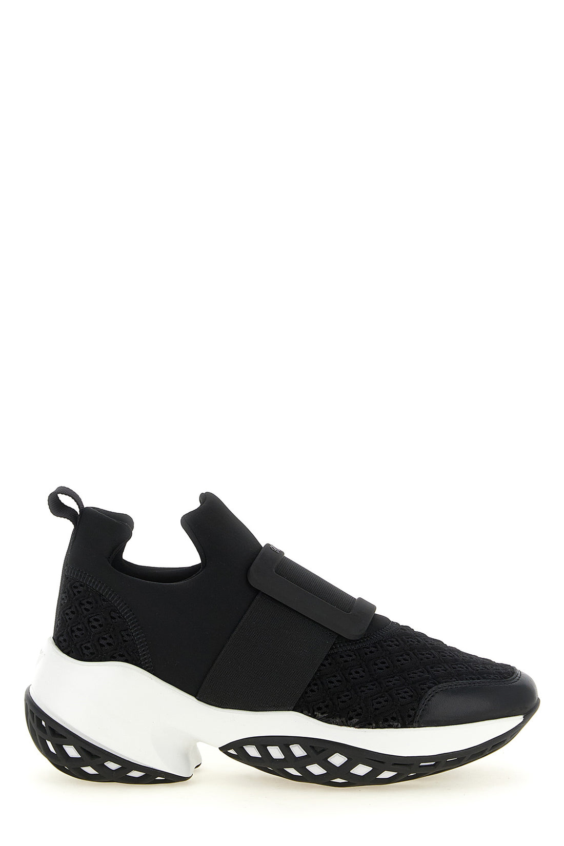 ROGER VIVIER 36 viv run sneakers in embroidered and perforated mesh