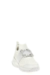 viv run sneakers in quilted mesh and scuba-effect fabric