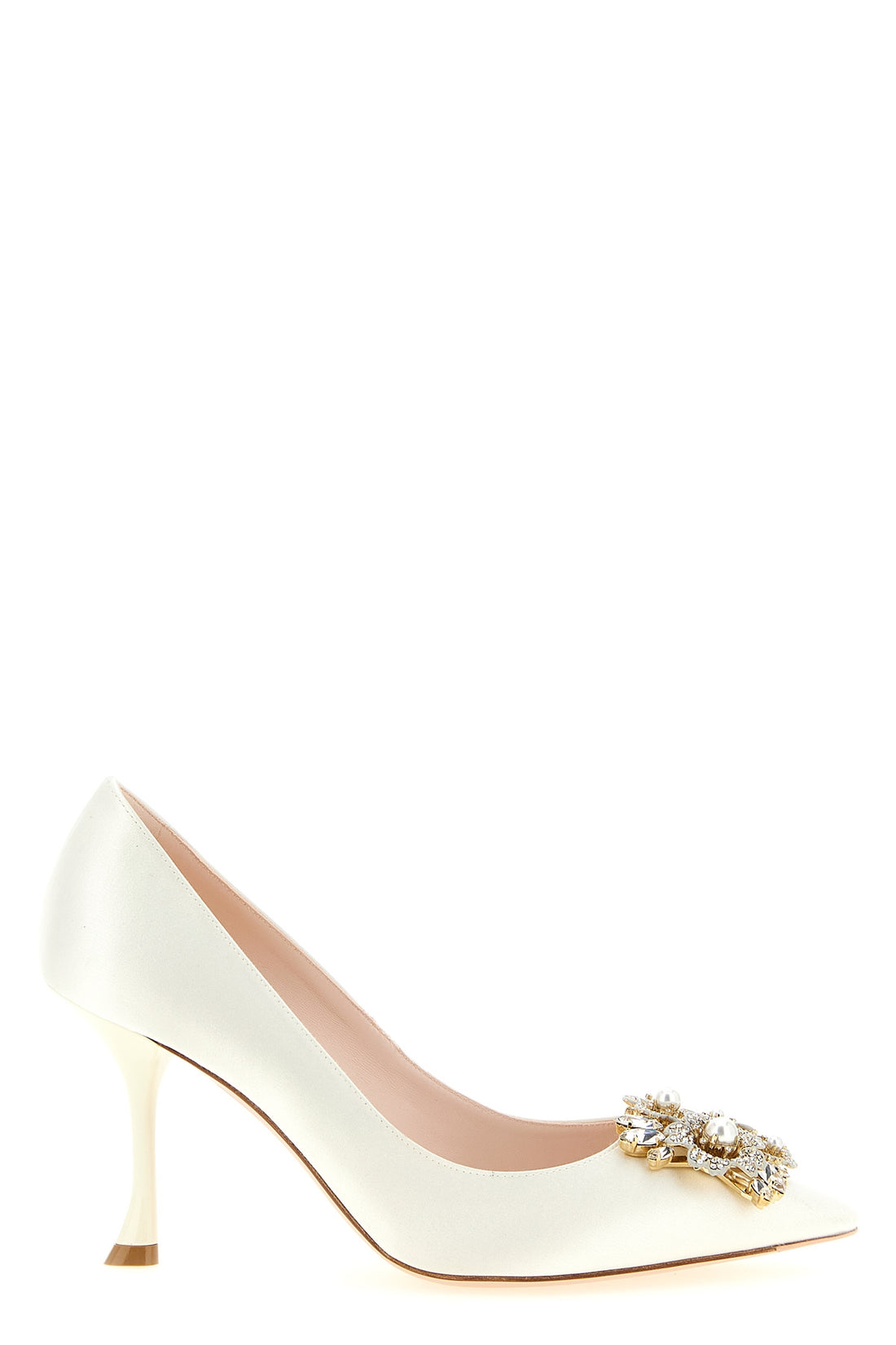 ROGER VIVIER 35.5 efflorescence pointed satin pumps