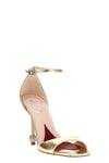 marlene sandals in metallic leather