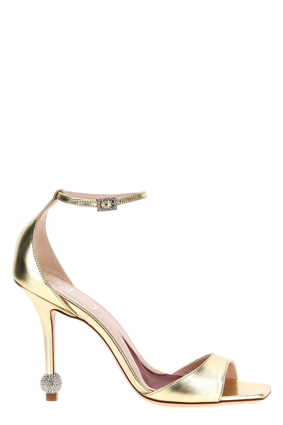 marlene sandals in metallic leather