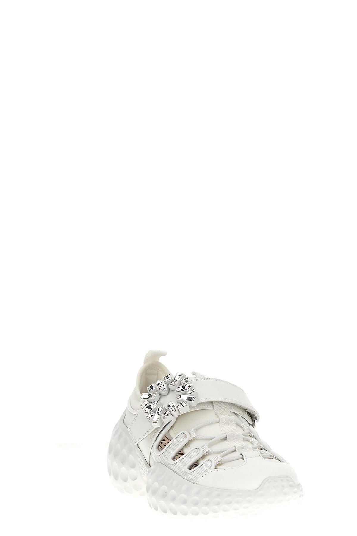viv run light trekky sneakers in embossed technical fabric