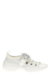 viv run light trekky sneakers in embossed technical fabric