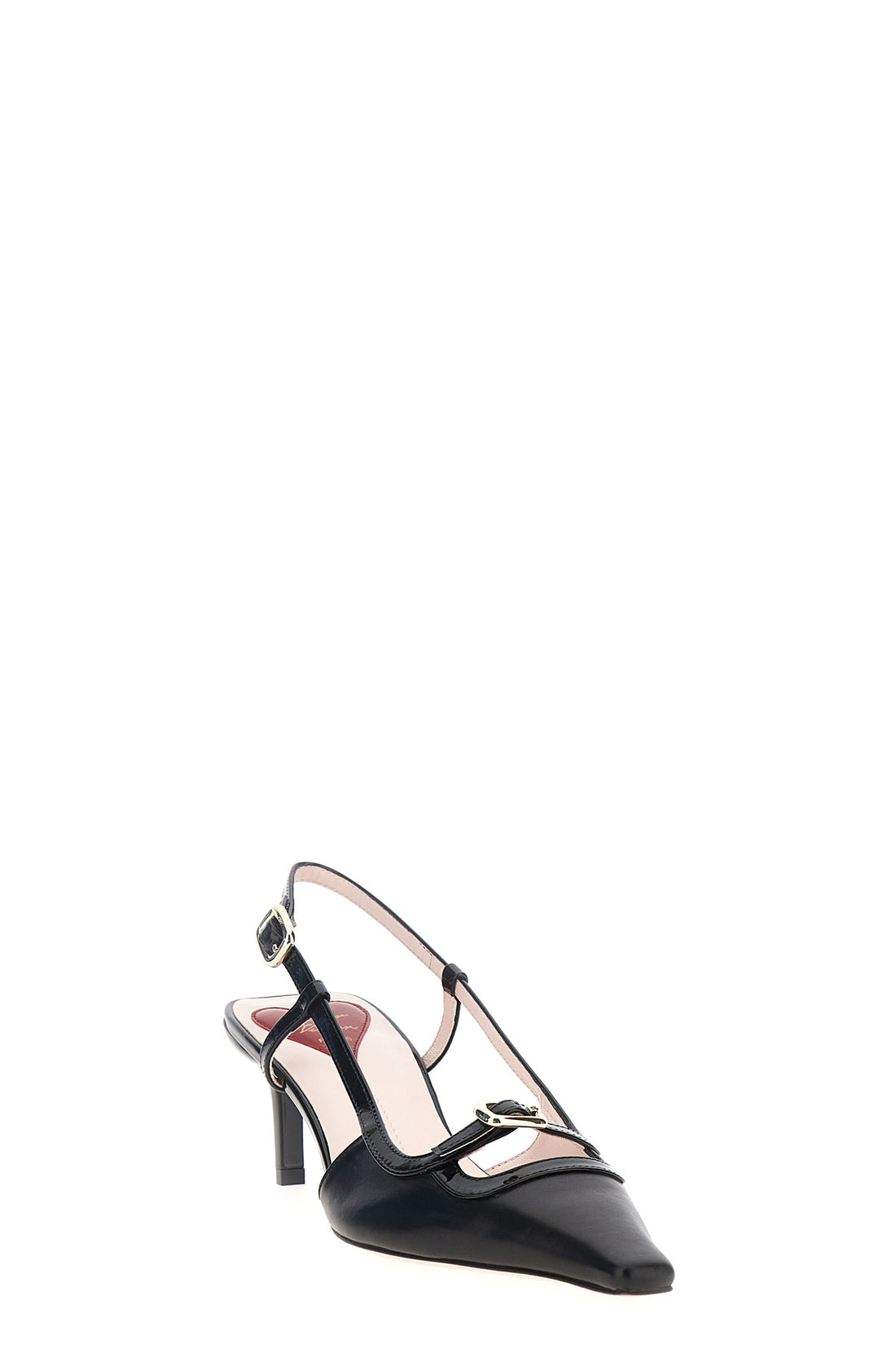 ROGER VIVIER 36 viv canard leather slingbacks
