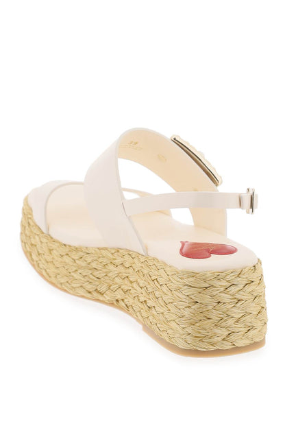 &quot;crystal buckle espadrilles