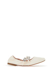 "nappa ballet flats with strass buck