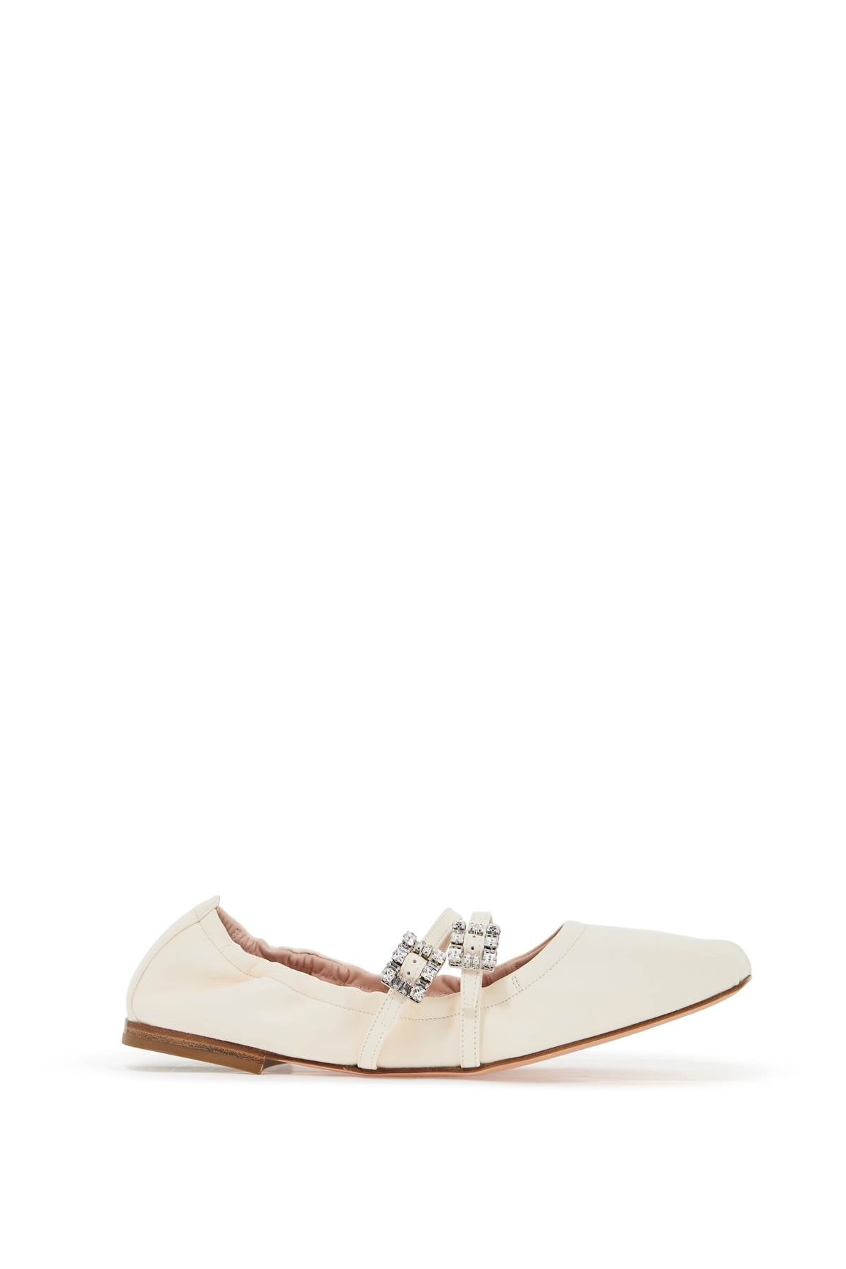 &quot;nappa ballet flats with strass buck