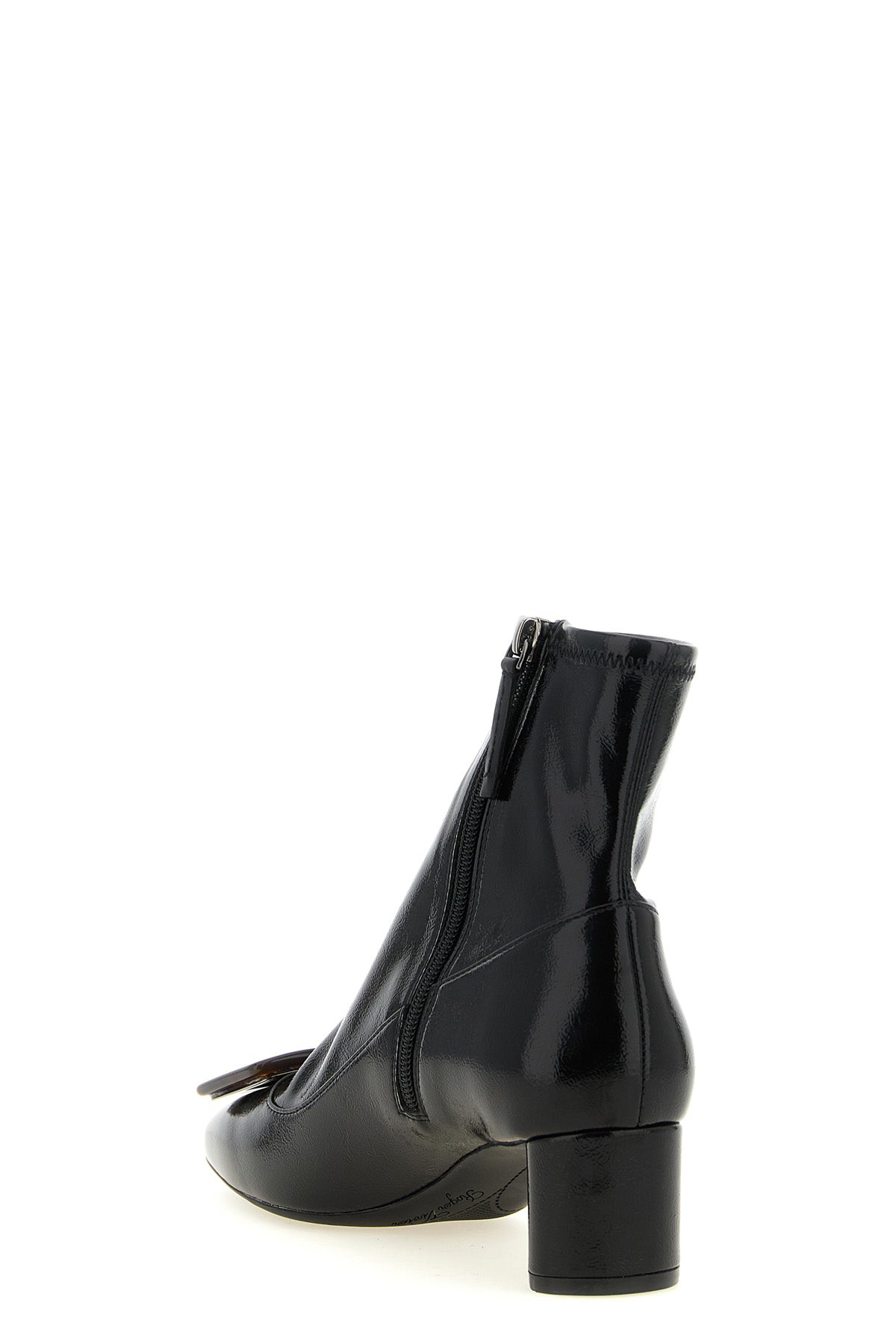 roger vivier belle vivier ankle boots feature an enveloping silhouette made of