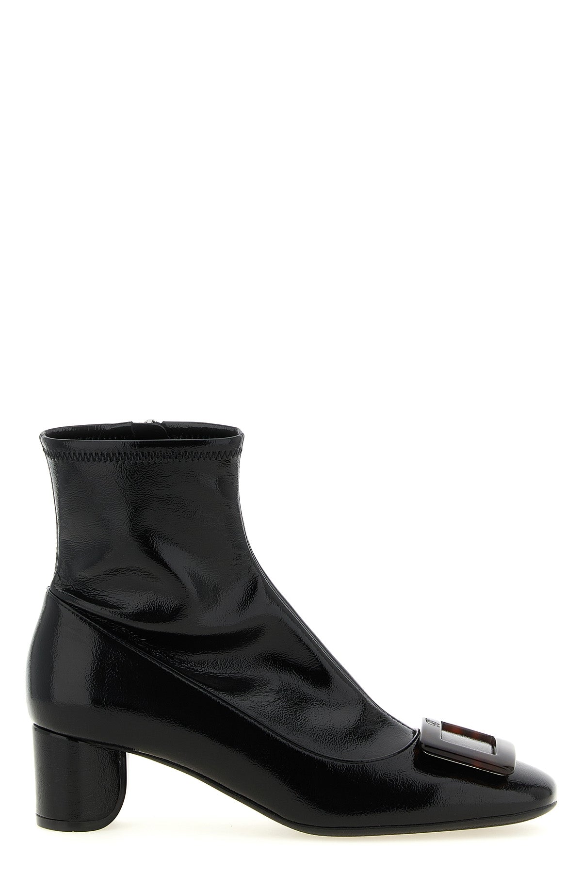 roger vivier belle vivier ankle boots feature an enveloping silhouette made of