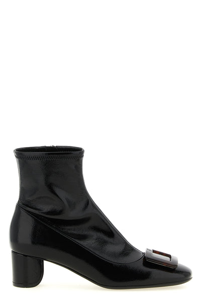 roger vivier belle vivier ankle boots feature an enveloping silhouette made of