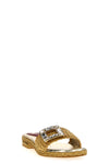 braided raffia sandals