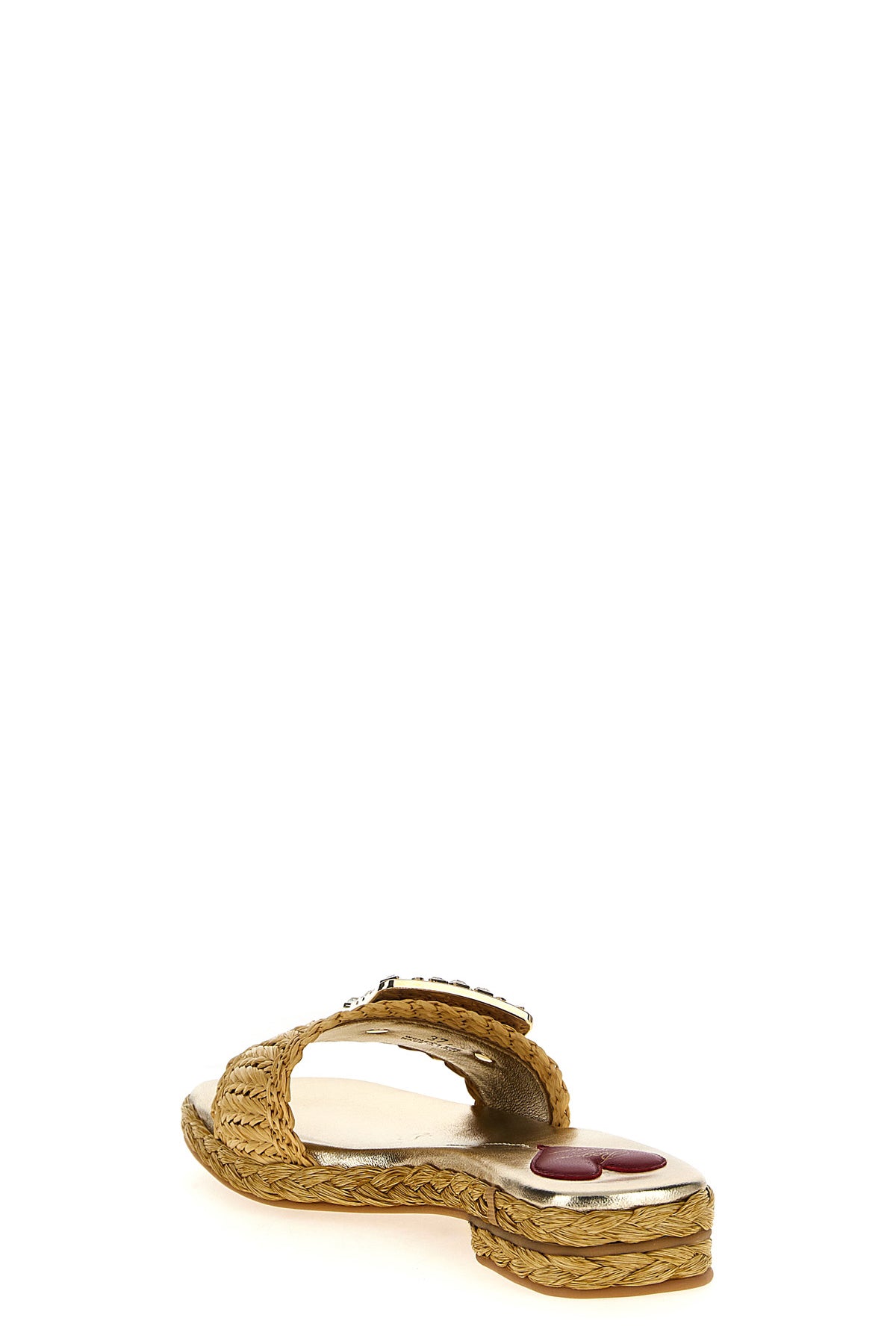 braided raffia sandals