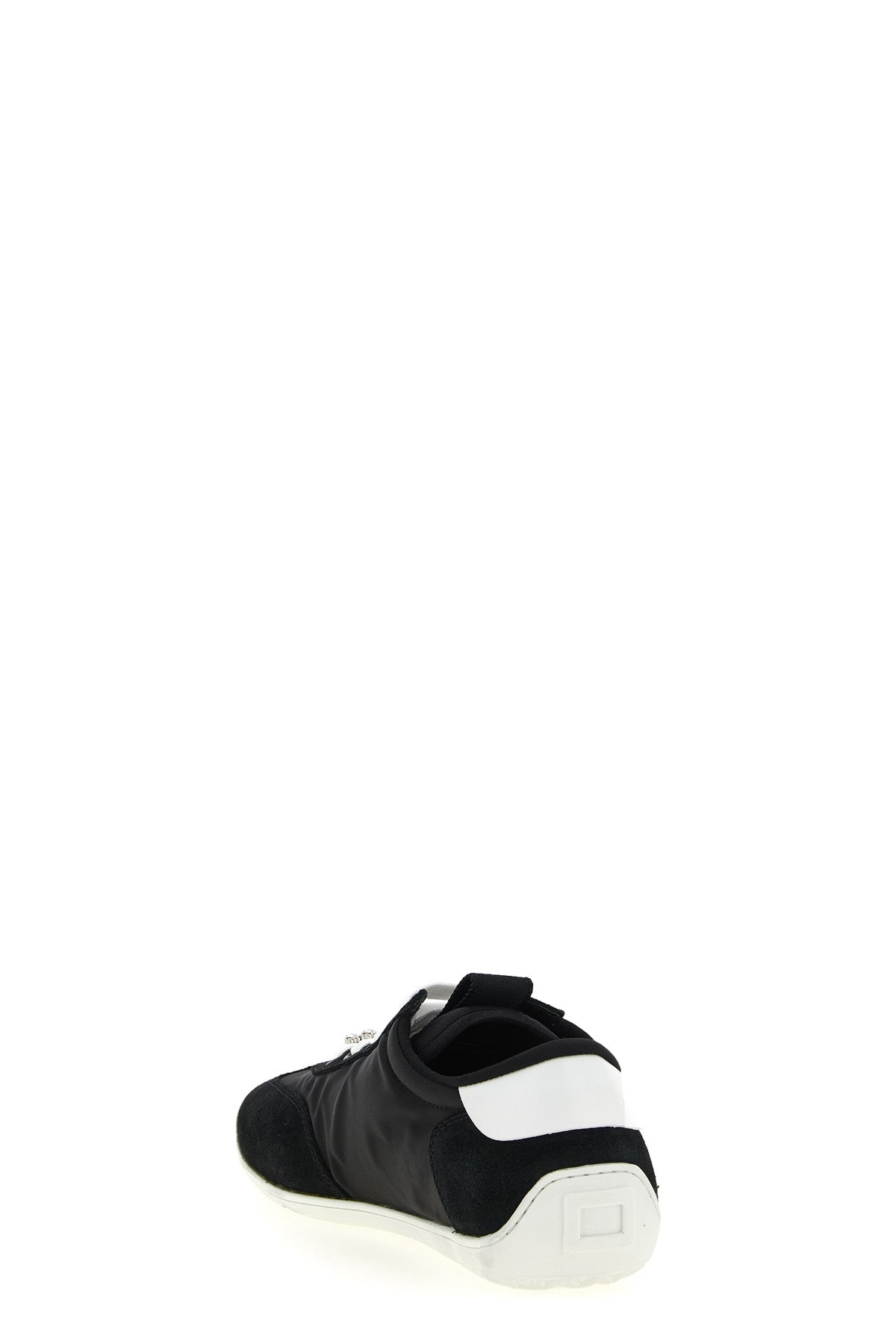 viv low suede and satin sneakers