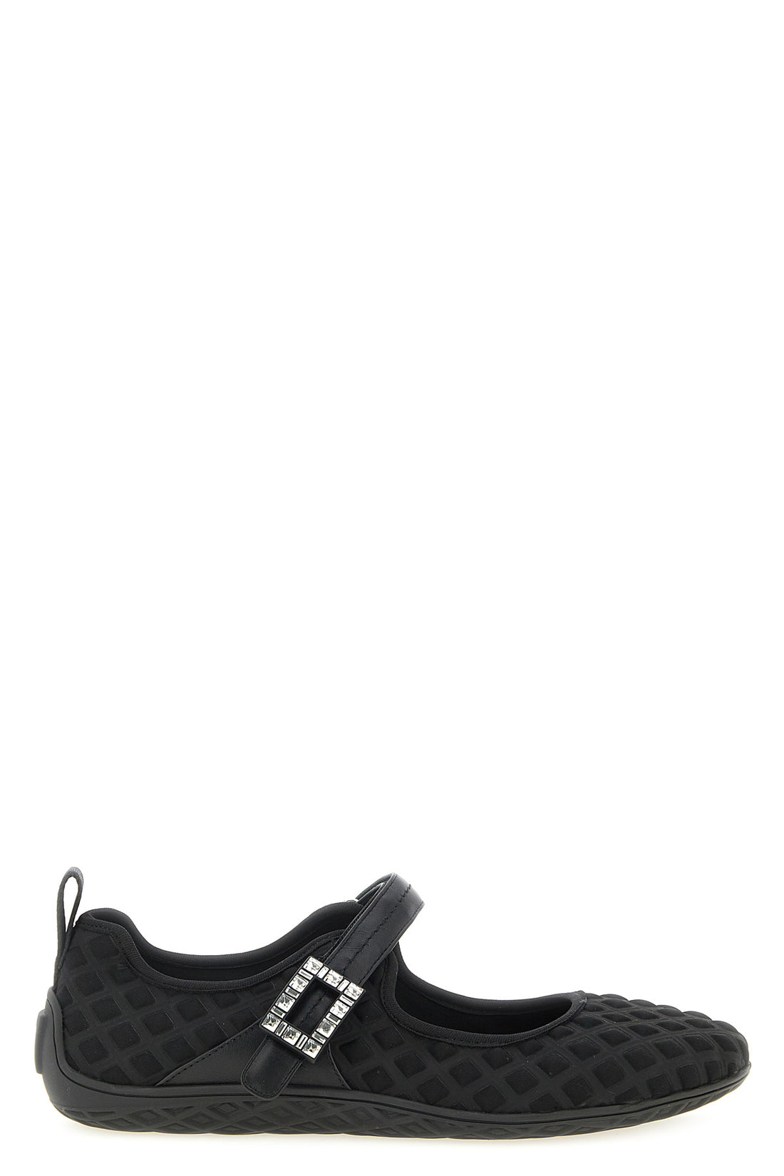 ROGER VIVIER 37 viv low scuba effect fabric ballet flats