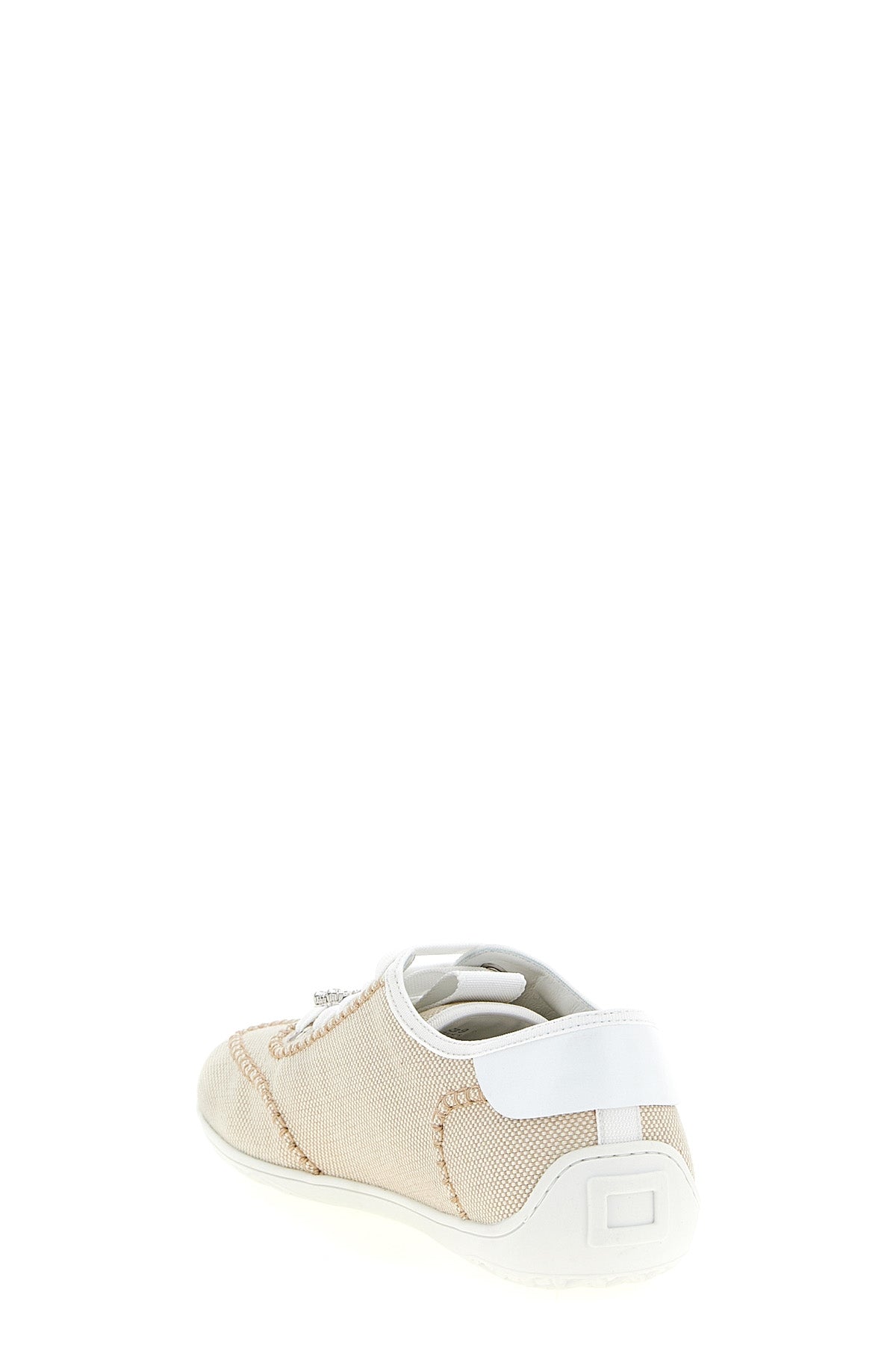 viv low sneakers in canvas and smooth leather