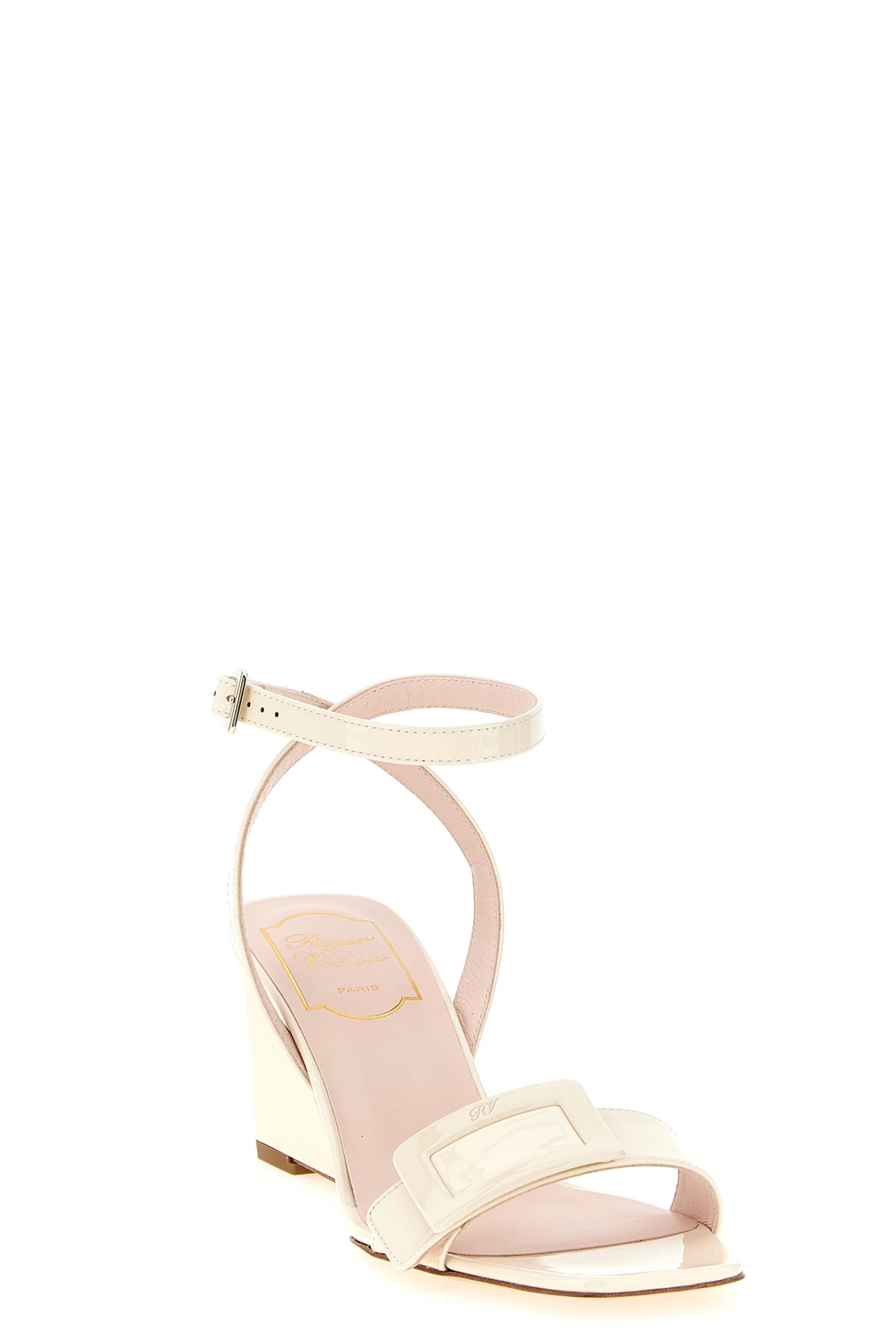 belle vivier patent leather sandals