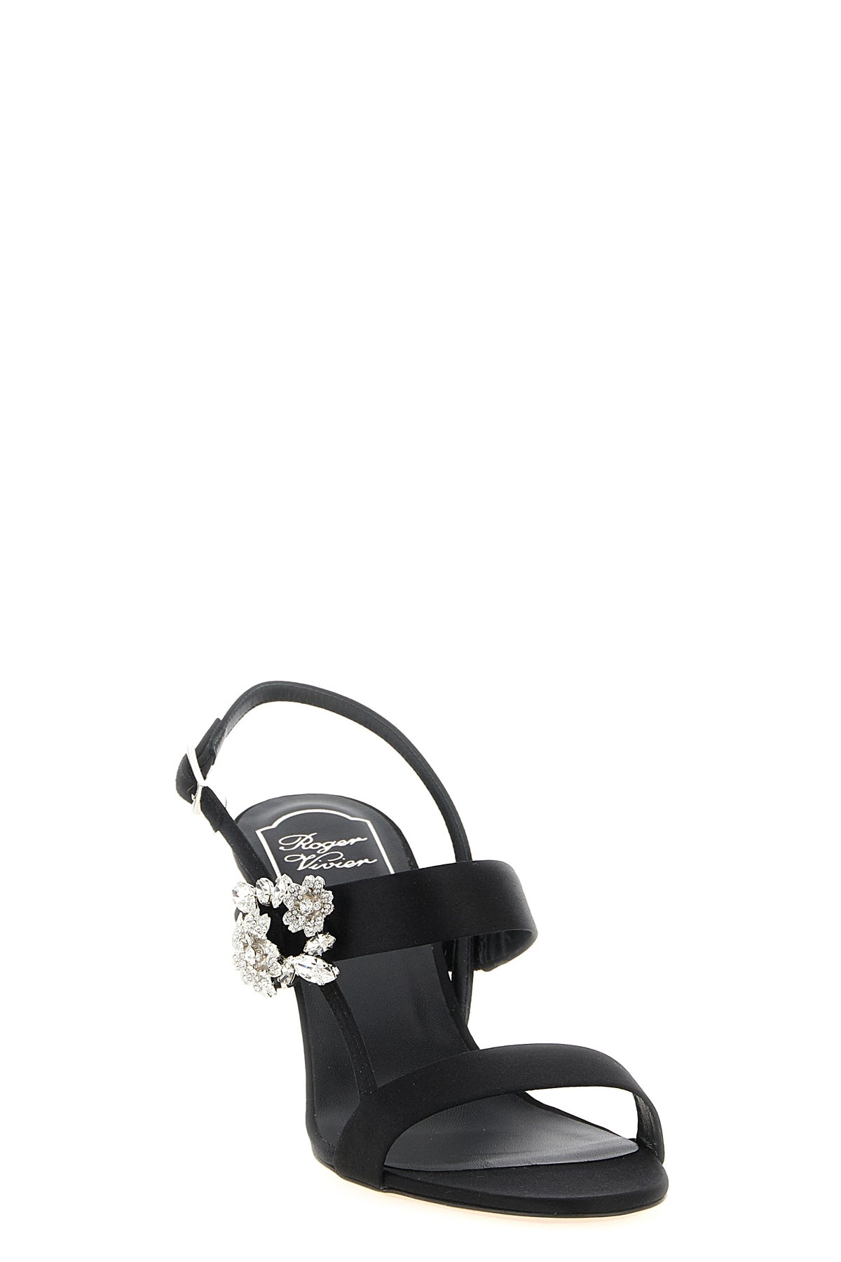 mini bouquet satin sandals