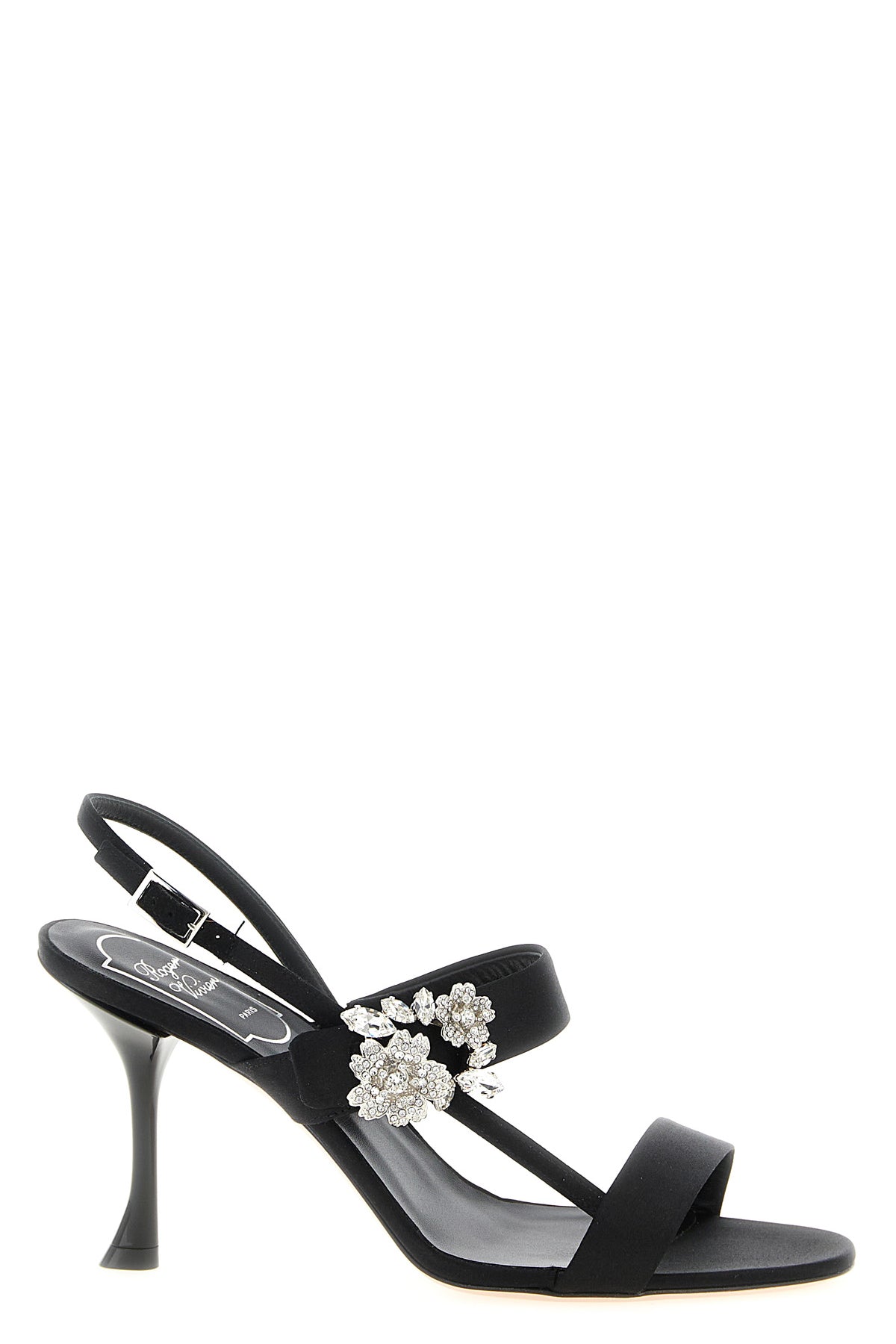 mini bouquet satin sandals