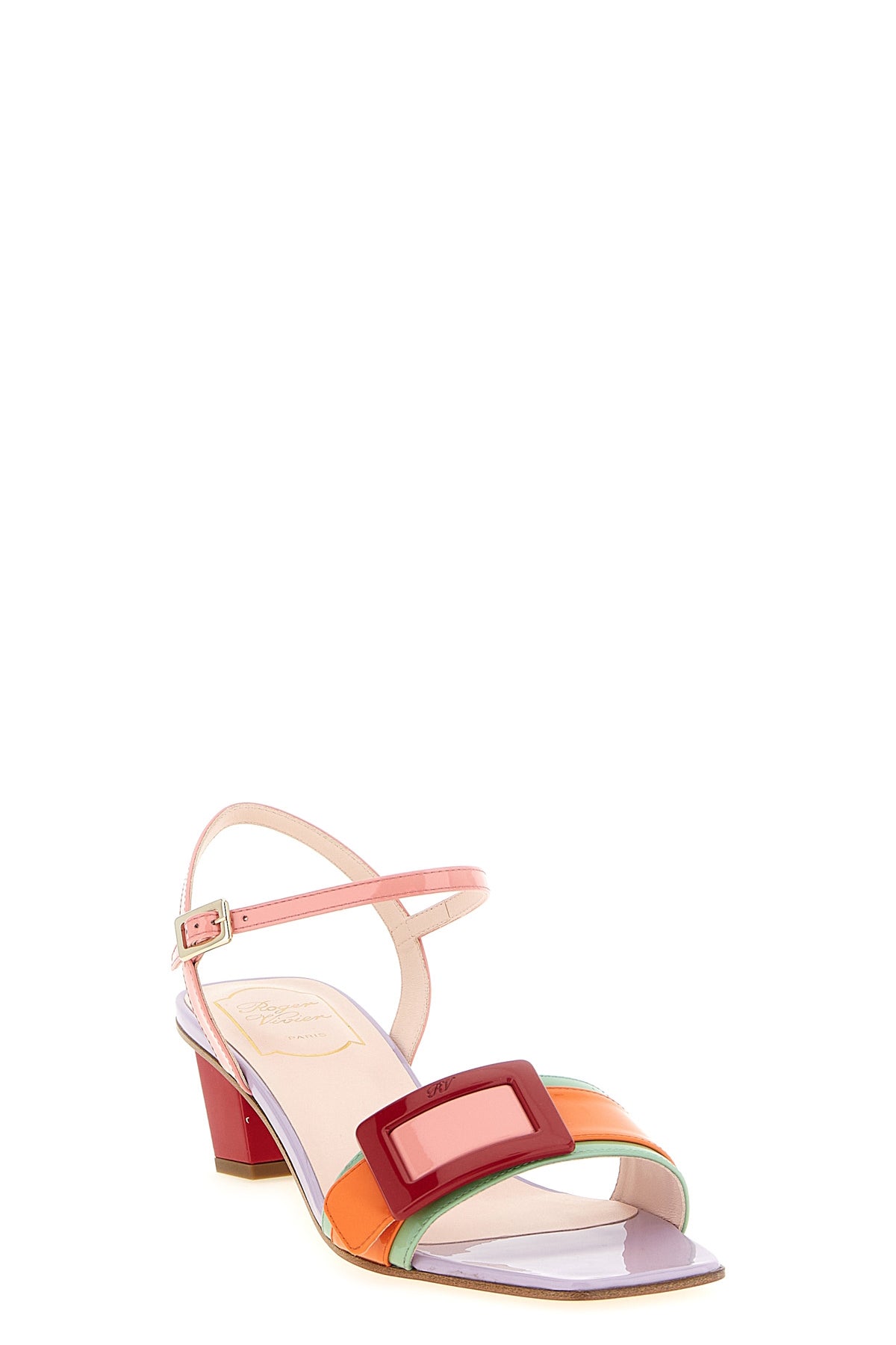belle vivier patent leather sandals