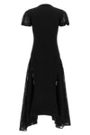 lanvin flared dress redefines the female silhouette through a sophisticated play