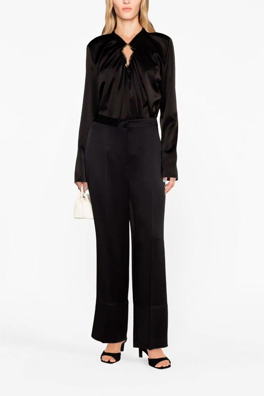 LANVIN 38 satin blouse