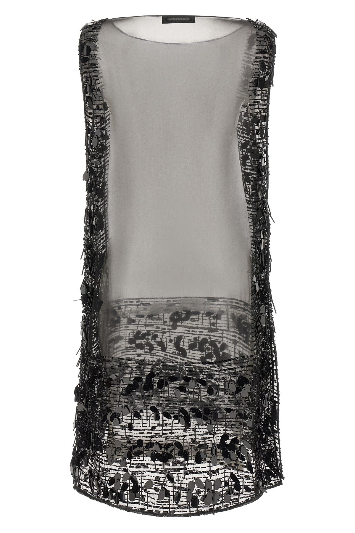 the lanvin tunic mini dress in pure silk represents an exercise in haute couture