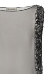 the lanvin tunic mini dress in pure silk represents an exercise in haute couture