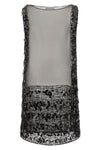 the lanvin tunic mini dress in pure silk represents an exercise in haute couture