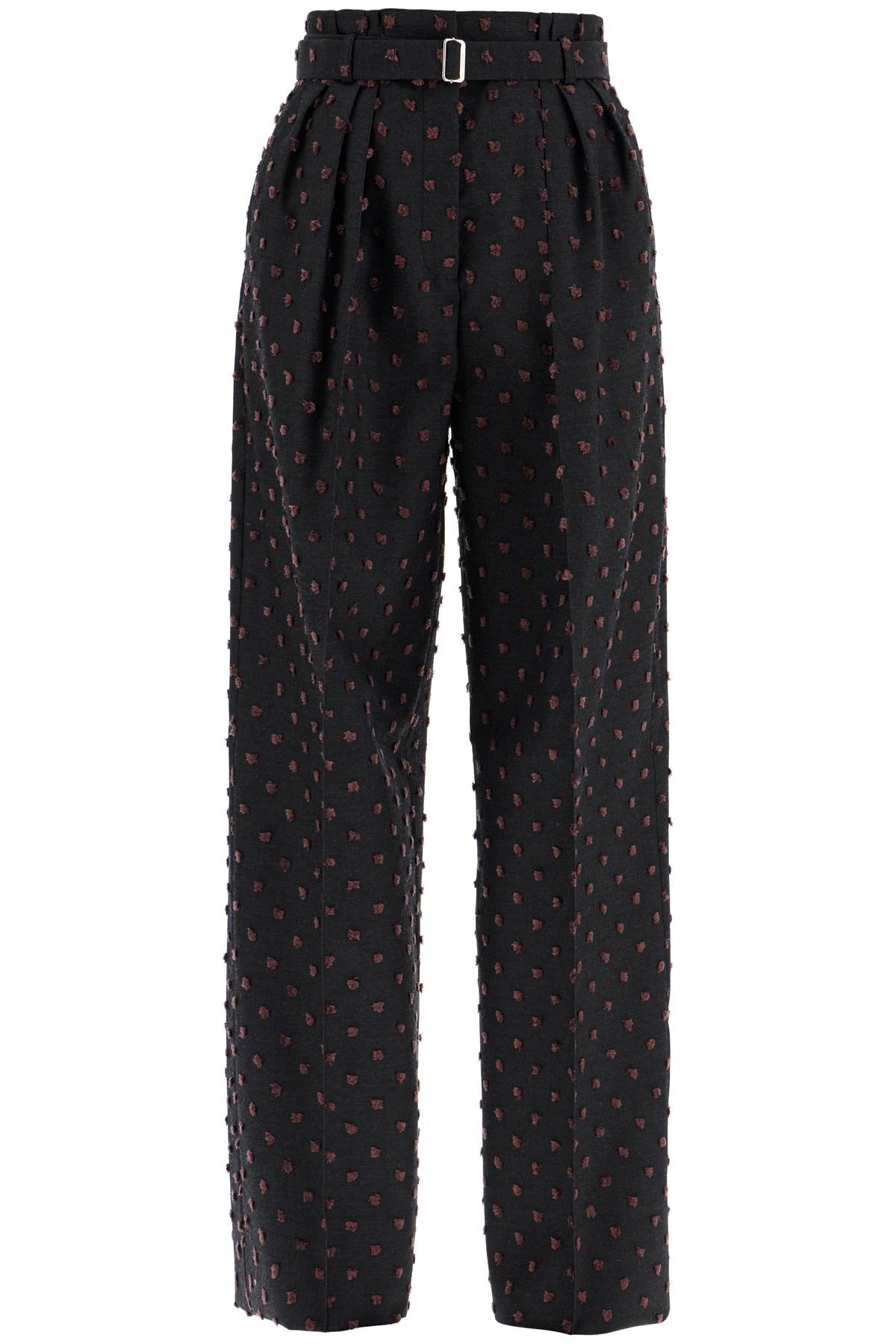 wide plumetis trousers