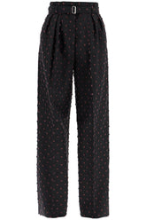 wide plumetis trousers