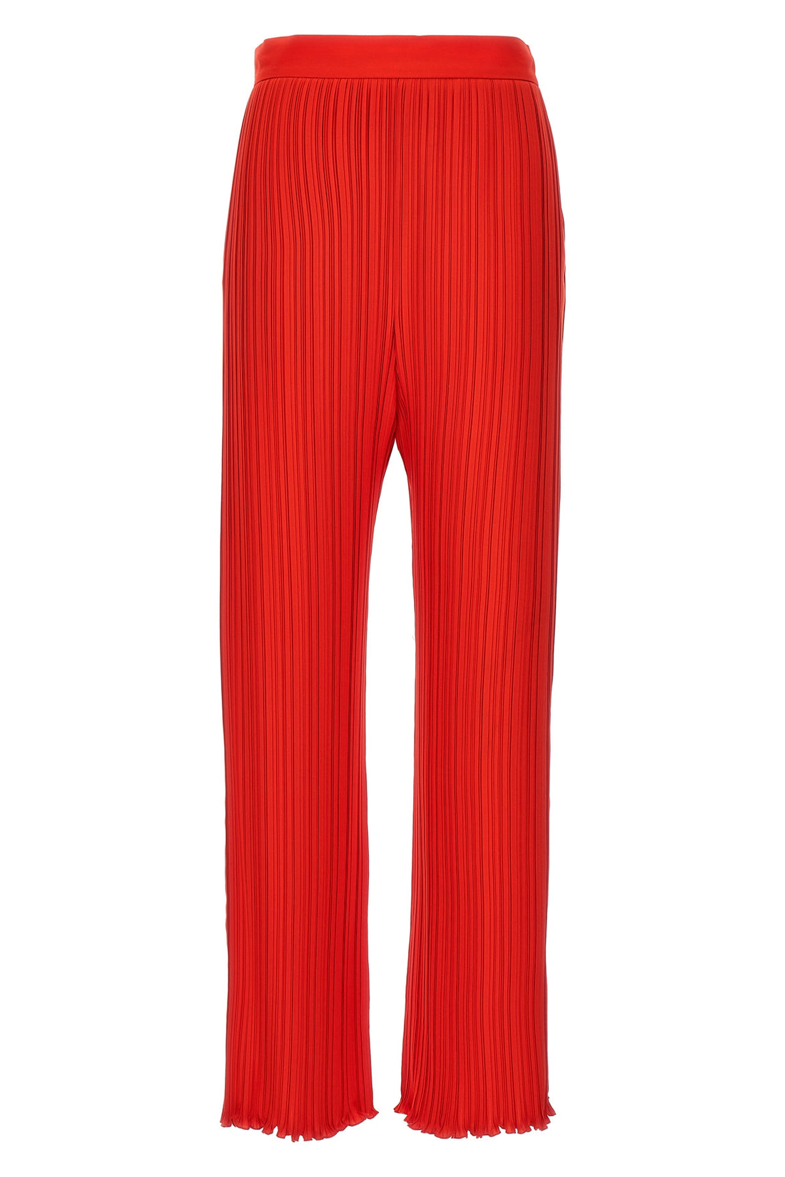 LANVIN 38 pleated fabric trousers