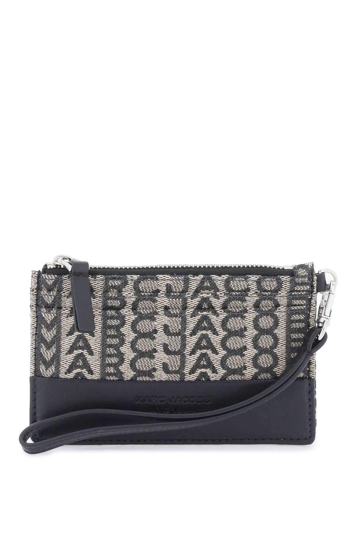 the monogram top zip wristlet wallet