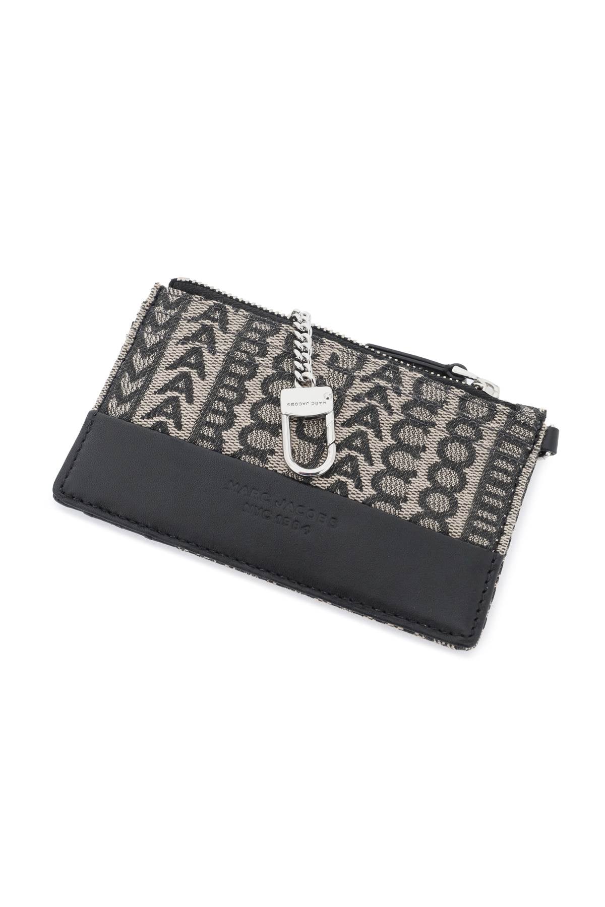 the monogram top zip wristlet wallet