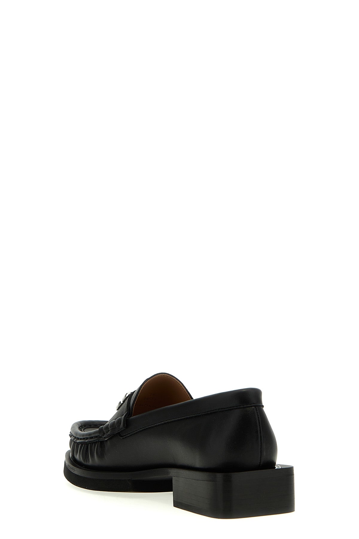 butterfly leather loafers