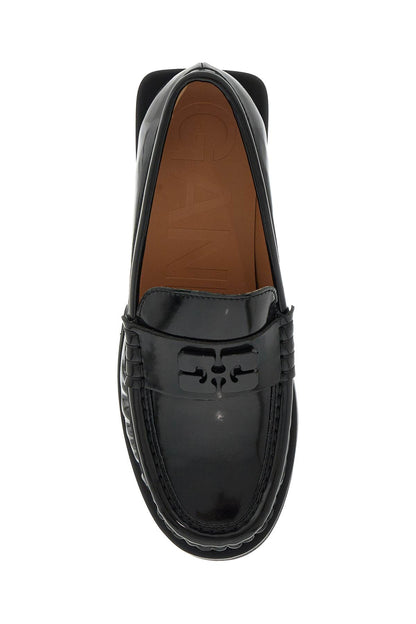 butterfly logo loafers