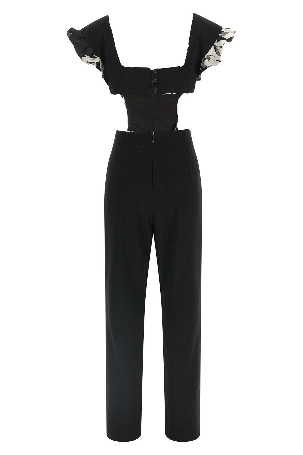 cady-effect fabric jumpsuit