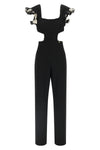 cady-effect fabric jumpsuit